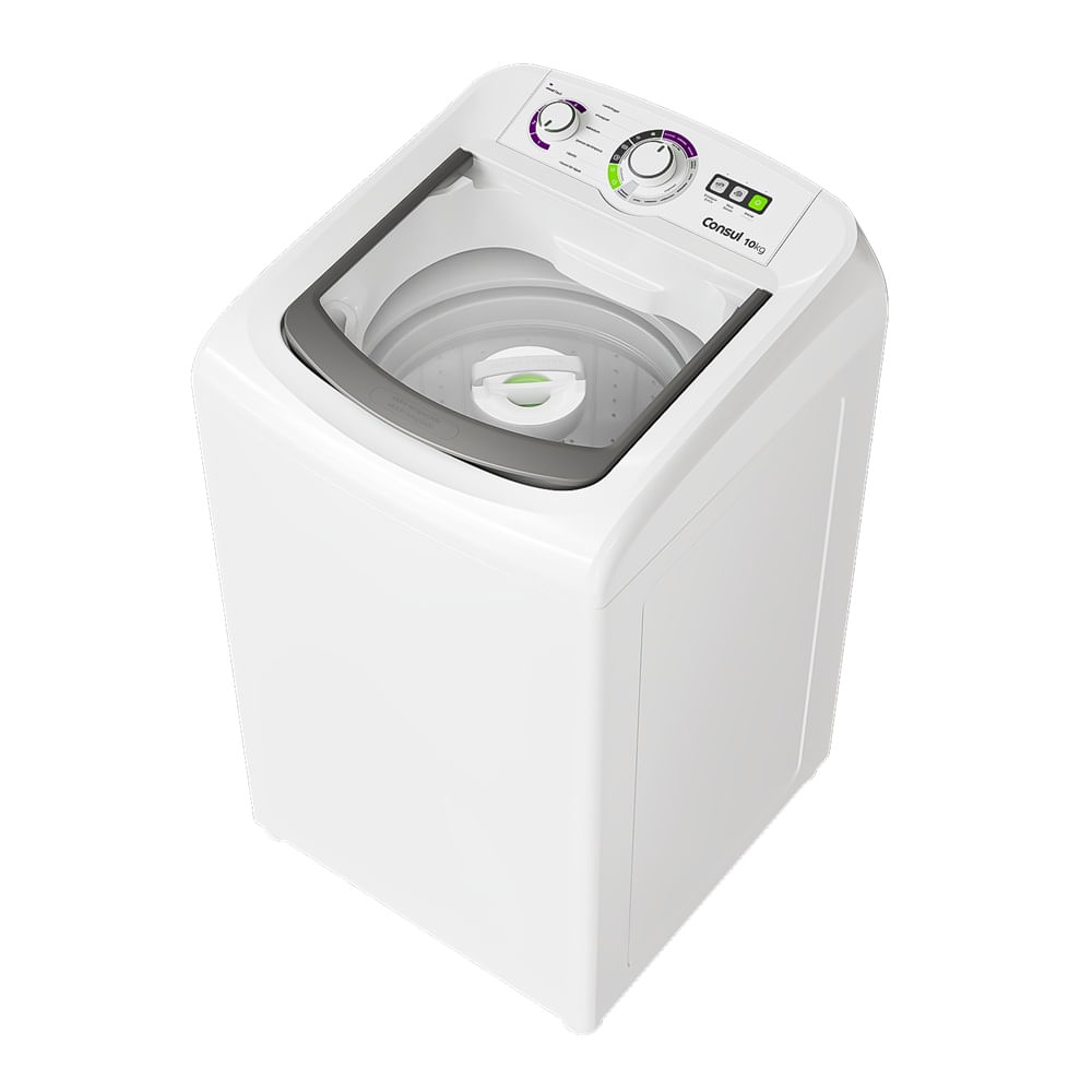 Lavadora de Roupas Consul 10Kg com Dosagem Econômica Branca CWB10BB - 220 Volts